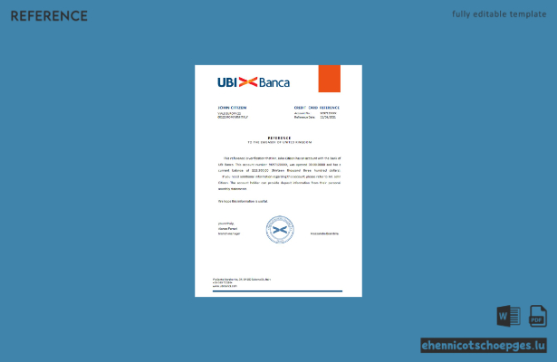 Italien Ubi Banca Referenzmuster Vorschau